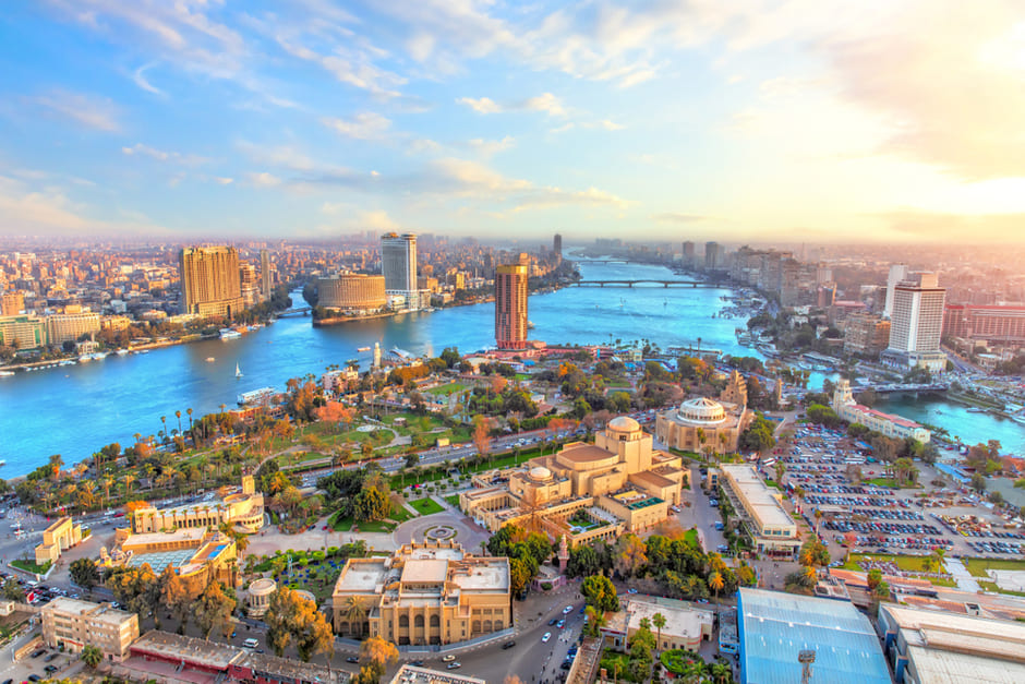 Kairo är Egyptens huvudstad och här bor omkring 8 miljoner människor