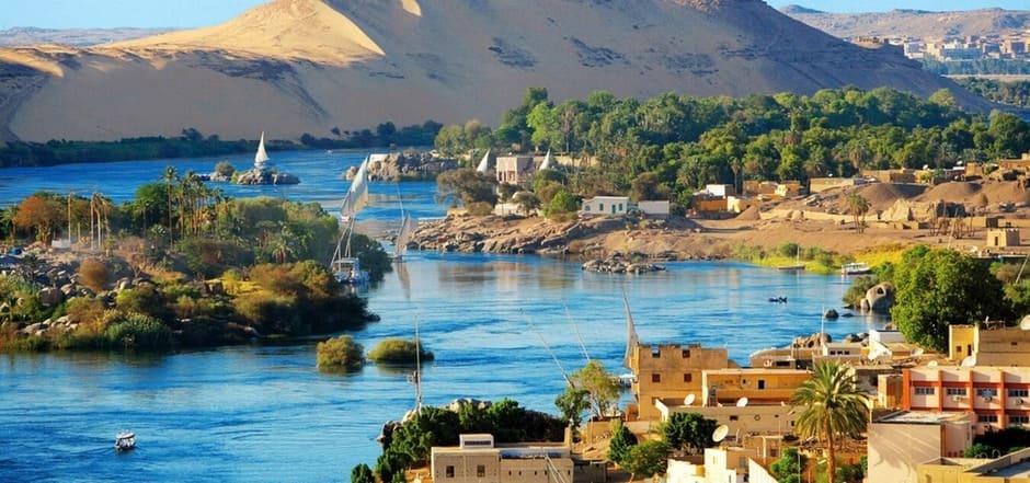 I Egypten, vid Nilen, bildades en av världshistoriens första riktiga civilisationer
